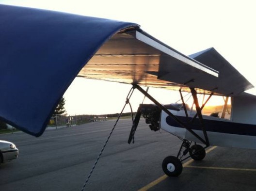 Gurney flap on Piper Cub increase lift considerably, drag moderately