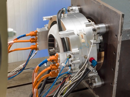 Siemens 260 kW motor on test rig