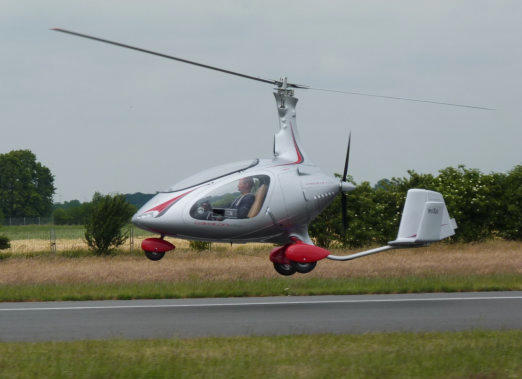 Clean lines of Cavalon autogyro lend themselves to electric flight