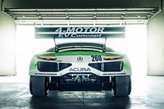 Acura NSX with an electric motor on each wheel. Tetsuya Yamano finshed third overall in this EV