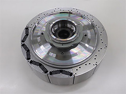 Rotor for the Honda motor, formed from a neodymium material that uses no heavy rare elements